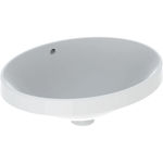 Lavabo empotrado serie Geberit VariForm ovalado: B1=46cm, Toma de grifo=Sin, Rebosadero=Visible